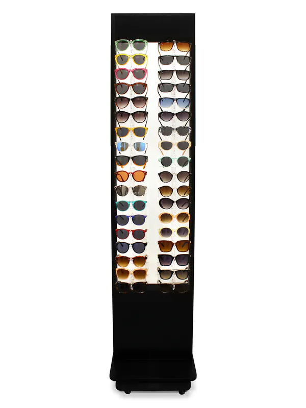 Expositor Negro Grande para 72 Gafas de Sol