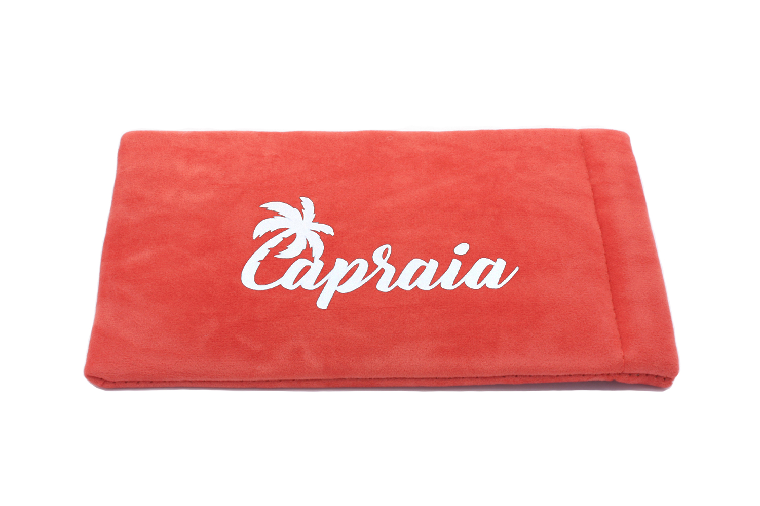 Printed Coral Velvet Pouches
