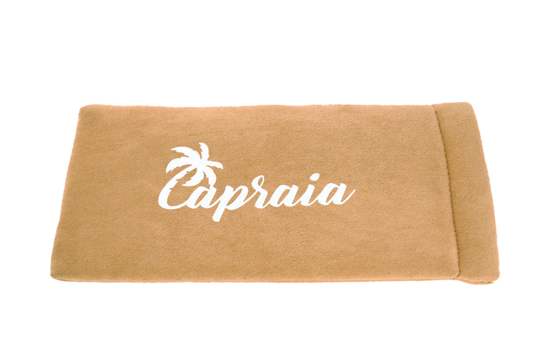 Fundas de terciopelo beige estampadas