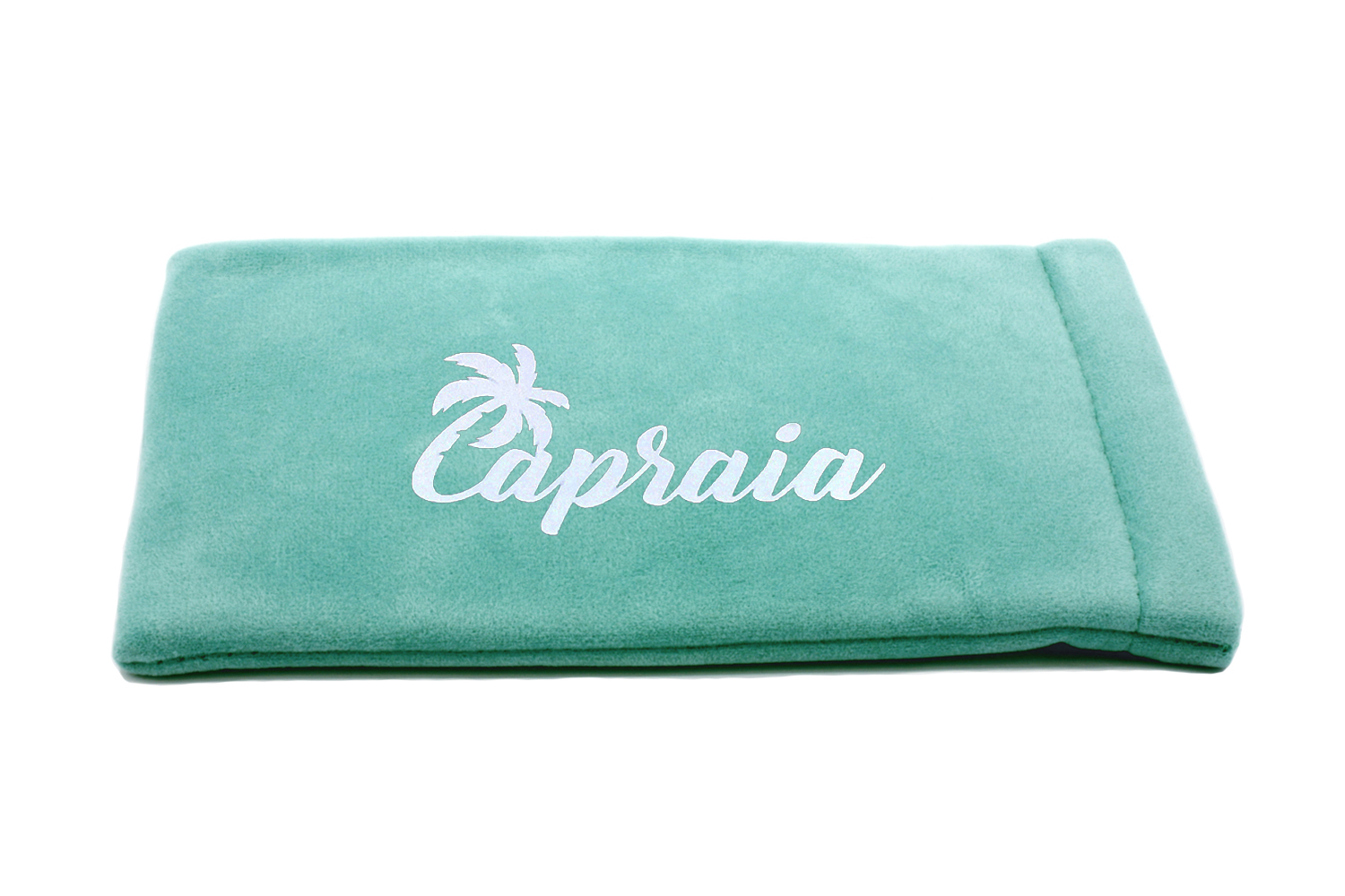 Printed Turquoise Velvet Pouches main product photo